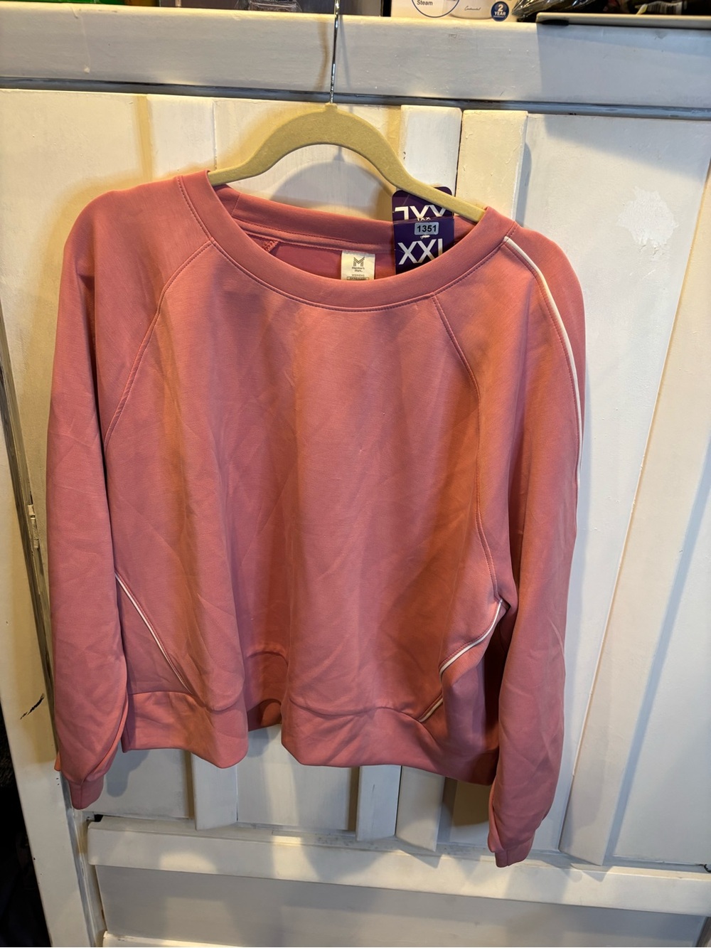 Relaxed Dusty Rose Crewneck Sweatshirt - Brand Unspecified